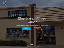 Tablet Screenshot of bluedragonvideogames.com